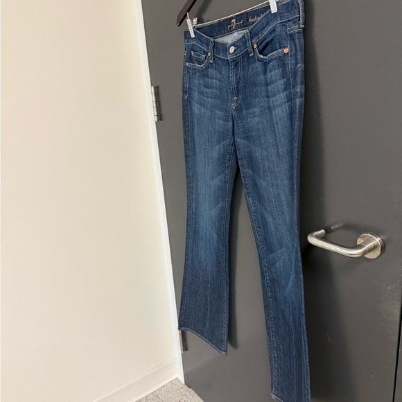 7 For All Mankind size 30 EUC classic Indigo Boot Cut Jeans - Picture 4 of 16